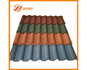 金屬瓦上面的彩砂顆粒有什么作用？